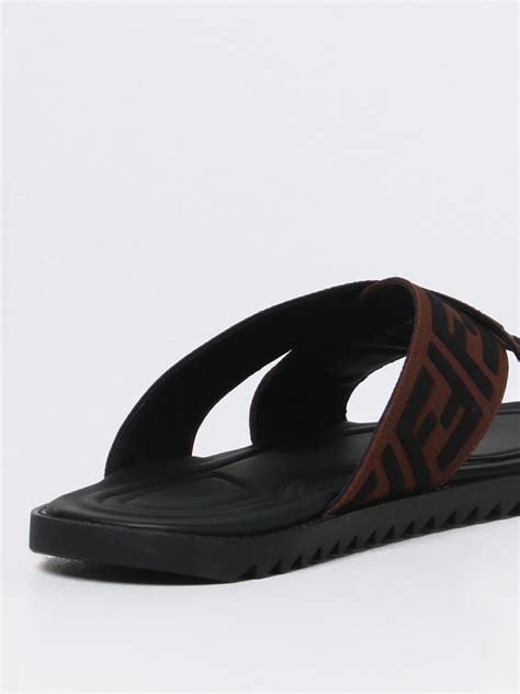 sandali fendi tessuto